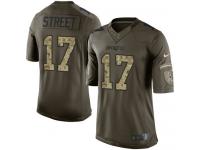 Nike Youth Devin Street Limited Green Jersey - New England Patriots NFL #17 Salute to Service