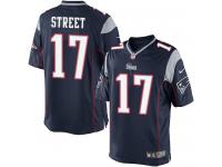 Nike Youth Devin Street Limited Navy Blue Home Jersey - New England Patriots NFL #17