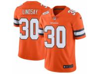 Phillip Lindsay Youth Denver Broncos Nike Color Rush Vapor Untouchable Jersey - Limited Orange