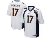 Super Bowl 50 Men Nike NFL Denver Broncos #17 Brock Osweiler Road White Game Jersey