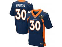 Super Bowl 50 Men Nike NFL Denver Broncos #30 David Bruton Authentic Elite Navy Blue Jersey