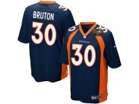 Super Bowl 50 Men Nike NFL Denver Broncos #30 David Bruton Navy Blue Game Jersey