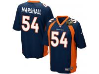 Super Bowl 50 Men Nike NFL Denver Broncos #54 Brandon Marshall Navy Blue Game Jersey