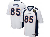 Super Bowl 50 Men Nike NFL Denver Broncos #85 Virgil Green Road White Game Jersey