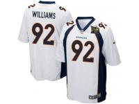 Super Bowl 50 Men Nike NFL Denver Broncos #92 Sylvester Williams Road White Game Jersey