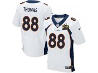 Super Bowl 50 Men Nike NFL Denver Broncos Demaryius Thomas Authentic Elite Road White 88 New Jersey