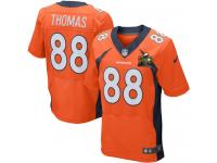 Super Bowl 50 Men Nike NFL Nike Denver Broncos Demaryius Thomas Authentic Elite Orange Jersey