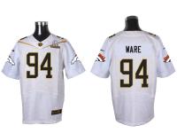 Super Bowl 50 Nike Denver Broncos #94 DeMarcus Ware Men Elite White Jerseys