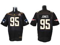 Super Bowl 50 Nike New England Patriots #95 Chandler Jones Men Elite Black Jerseys