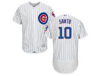 White Ron Santo Men #10 Majestic MLB Chicago Cubs Flexbase Collection Jersey