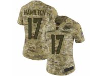 Women Nike Denver Broncos #17 DaeSean Hamilton Limited Camo 2018 Salute to Service NFL Jersey