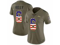 Women Nike Denver Broncos #6 Chad Kelly Limited Olive/USA Flag 2017 Salute to Service NFL Jersey