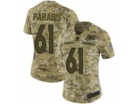 Women Nike Denver Broncos #61 Matt Paradis Limited Camo 2018 Salute to Service NFL Jersey