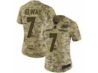 Women Nike Denver Broncos #7 John Elway Limited Camo 2018 Salute to Service NFL Jersey