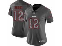 Women Nike New England Patriots #12 Tom Brady Gray Static Vapor Untouchable Game NFL Jersey