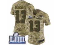 Women Nike New England Patriots #13 Phillip Dorsett Limited Camo 2018 Salute to Service Super Bowl LIII Bound NFL Jersey