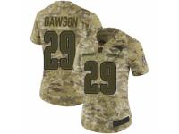 Women Nike New England Patriots #29 Duke Dawson Limited Camo 2018 Salute to Service NFL Jersey