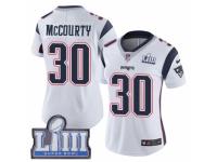 Women Nike New England Patriots #30 Jason McCourty White Vapor Untouchable Limited Player Super Bowl LIII Bound NFL Jersey