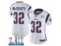 Women Nike New England Patriots #32 Devin McCourty White Vapor Untouchable Limited Player Super Bowl LII NFL Jersey