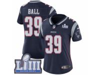 Women Nike New England Patriots #39 Montee Ball Navy Blue Team Color Vapor Untouchable Limited Player Super Bowl LIII Bound NFL Jersey