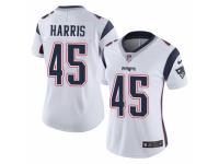 Women Nike New England Patriots #45 David Harris White Vapor Untouchable Limited Player NFL Jersey