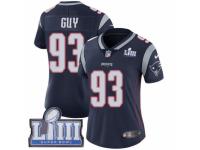 Women Nike New England Patriots #93 Lawrence Guy Navy Blue Team Color Vapor Untouchable Limited Player Super Bowl LIII Bound NFL Jersey