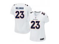 Women Nike NFL Denver Broncos #23 Ronnie Hillman Game White Jersey