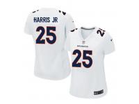 Women Nike NFL Denver Broncos #25 Chris Harris Jr Game White Jersey