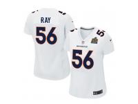 Women Nike NFL Denver Broncos #56 Shane Ray Super Bowl 50 Game White Jersey