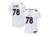 Women Nike NFL Denver Broncos #78 Ryan Clady Game White Jersey