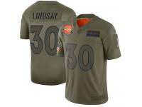 Women's #30 Limited Phillip Lindsay Camo Football Jersey Denver Broncos 2019 Salute to Service