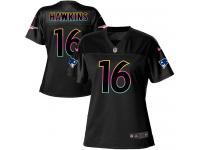 Women's Game Andrew Hawkins #16 Nike Black Jersey - NFL New England Patriots Fashion