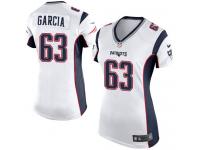 Women's Game Antonio Garcia #63 Nike White Road Jersey - NFL New England Patriots