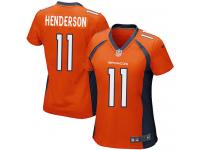 Women's Game Carlos Henderson #11 Nike Orange Home Jersey - NFL Denver Broncos