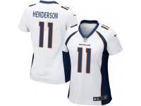 Women's Game Carlos Henderson #11 Nike White Road Jersey - NFL Denver Broncos