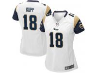 Women's Game Cooper Kupp #18 Nike White Road Jersey - NFL Los Angeles Rams