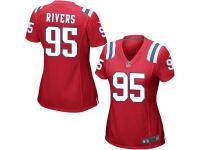 Women's Game Derek Rivers #95 Nike Red Alternate Jersey - NFL New England Patriots