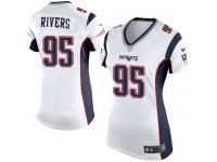 Women's Game Derek Rivers #95 Nike White Road Jersey - NFL New England Patriots