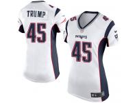 Women's Game Donald Trump #45 Nike White Road Jersey - NFL New England Patriots