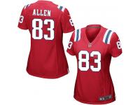 Women's Game Dwayne Allen #83 Nike Red Alternate Jersey - NFL New England Patriots