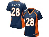 Women's Game Jamaal Charles #28 Nike Navy Blue Alternate Jersey - NFL Denver Broncos