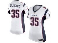 Women's Game Mike Gillislee #35 Nike White Road Jersey - NFL New England Patriots