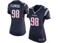 Women's Game Trey Flowers #98 Nike Navy Blue Home Jersey - NFL New England Patriots