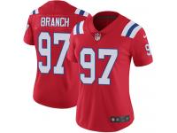 Women's Limited Alan Branch #97 Nike Red Alternate Jersey - NFL New England Patriots Vapor Untouchable