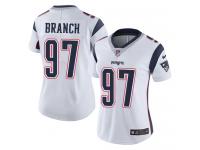 Women's Limited Alan Branch #97 Nike White Road Jersey - NFL New England Patriots Vapor Untouchable