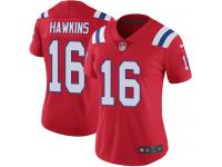 Women's Limited Andrew Hawkins #16 Nike Red Alternate Jersey - NFL New England Patriots Vapor Untouchable