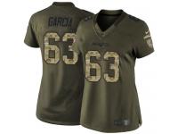 Women's Limited Antonio Garcia #63 Nike Green Jersey - NFL New England Patriots Salute to Service