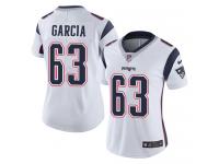 Women's Limited Antonio Garcia #63 Nike White Road Jersey - NFL New England Patriots Vapor Untouchable