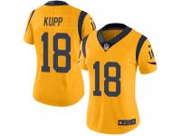 Women's Limited Cooper Kupp #18 Nike Gold Jersey - NFL Los Angeles Rams Rush