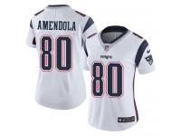 Women's Limited Danny Amendola #80 Nike White Road Jersey - NFL New England Patriots Vapor Untouchable